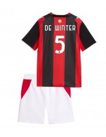 AC Milan Koni De Winter #5 Domácí dres pro děti 2026-27 Krátký Rukáv (+ trenýrky)